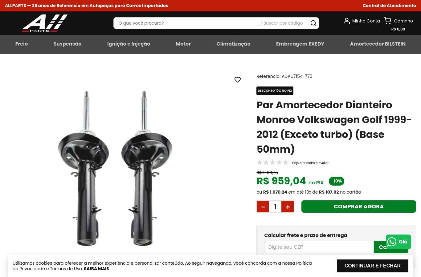 Página de produto