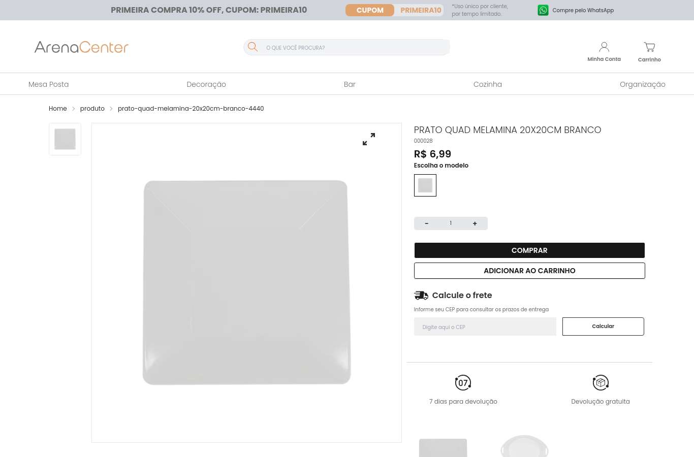 Página de produto