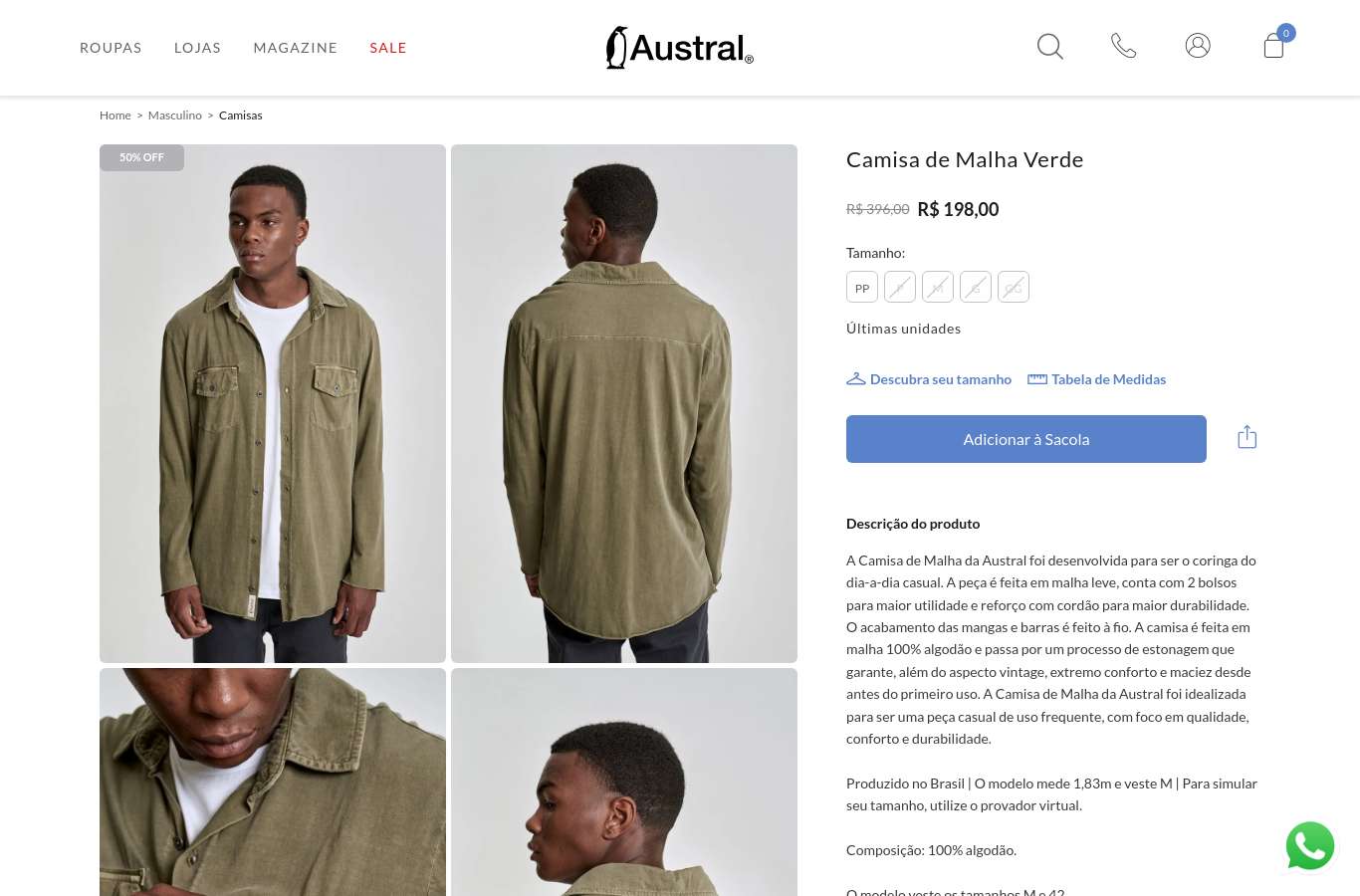 Página de produto