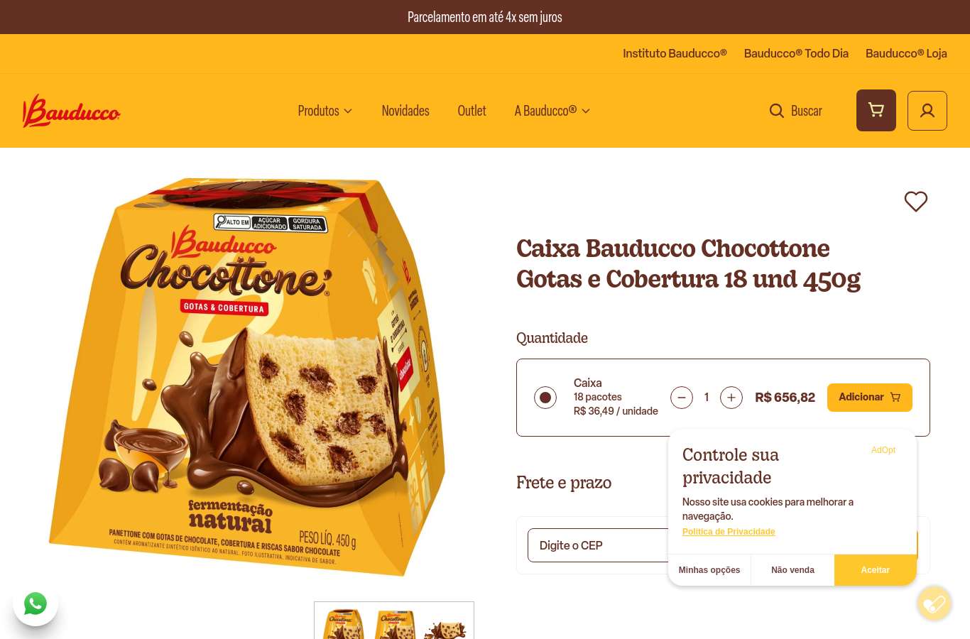 Página de produto