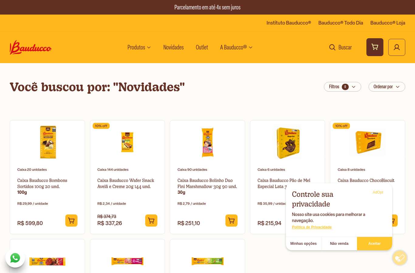 Vitrine de categoria