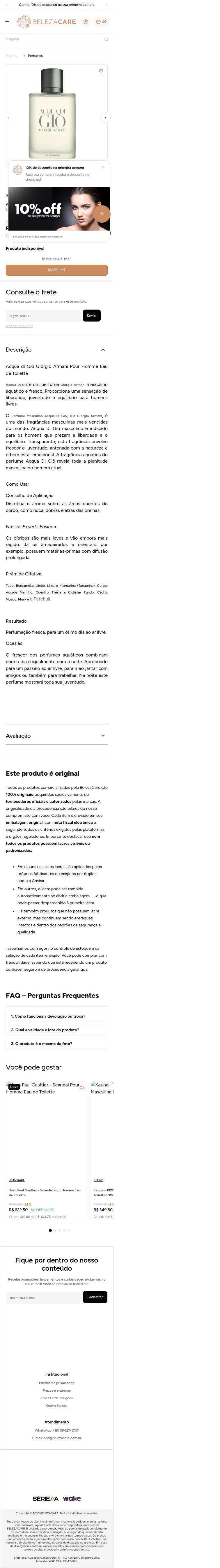 Página de produto · mobile (390px)
