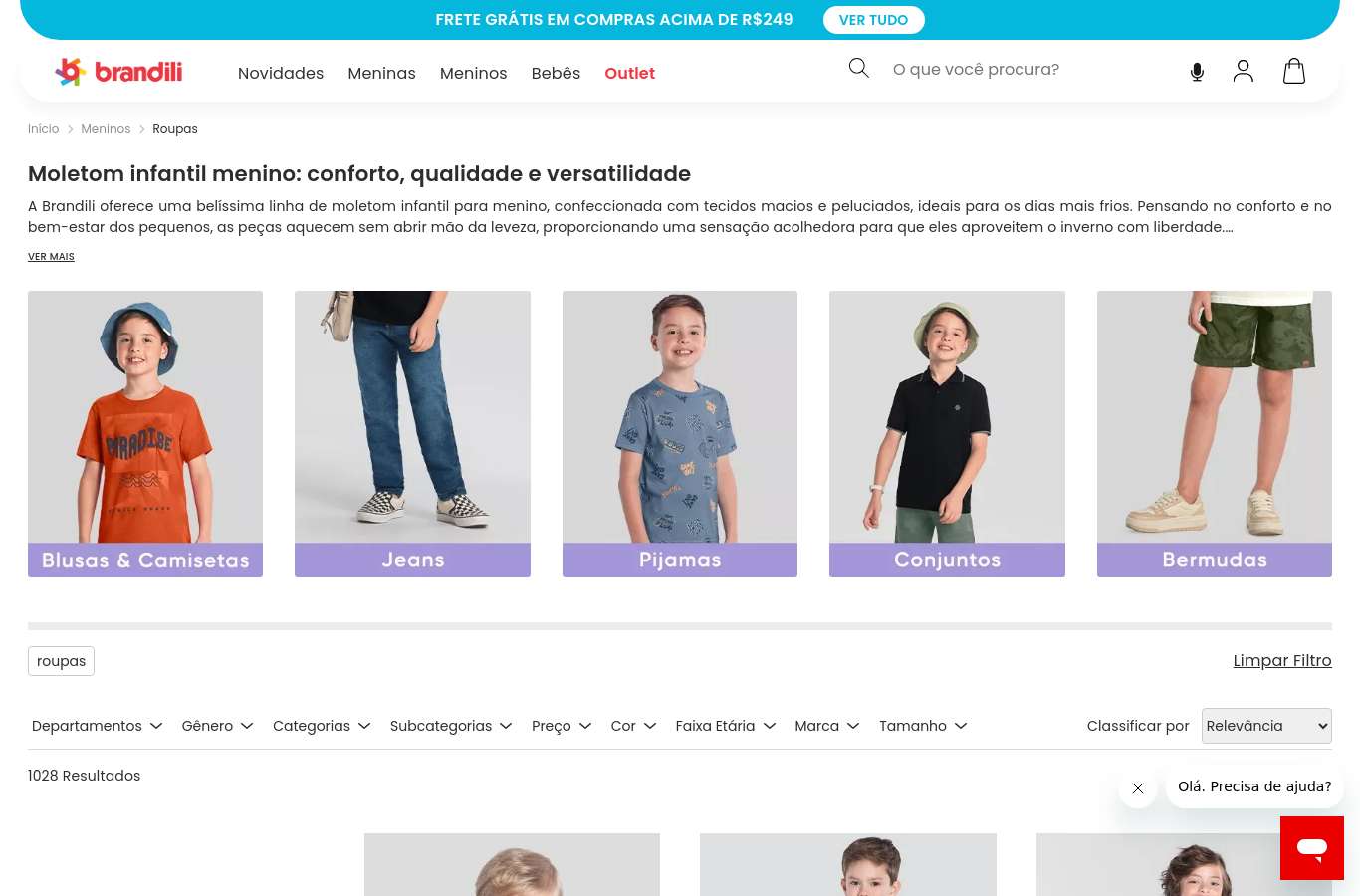 Vitrine de categoria