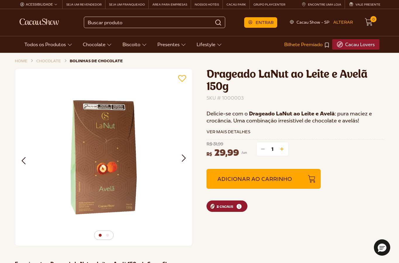 Página de produto