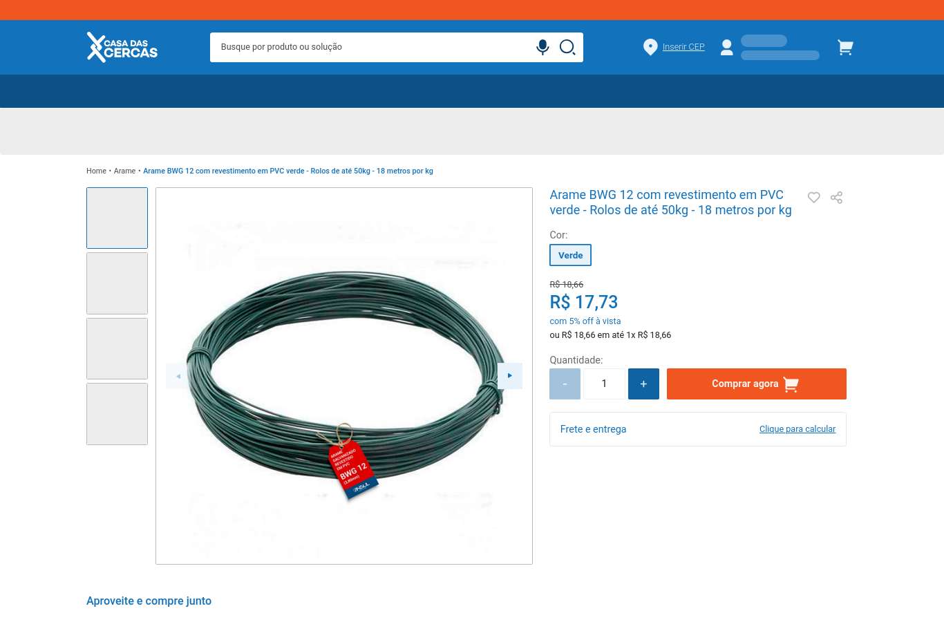 Página de produto
