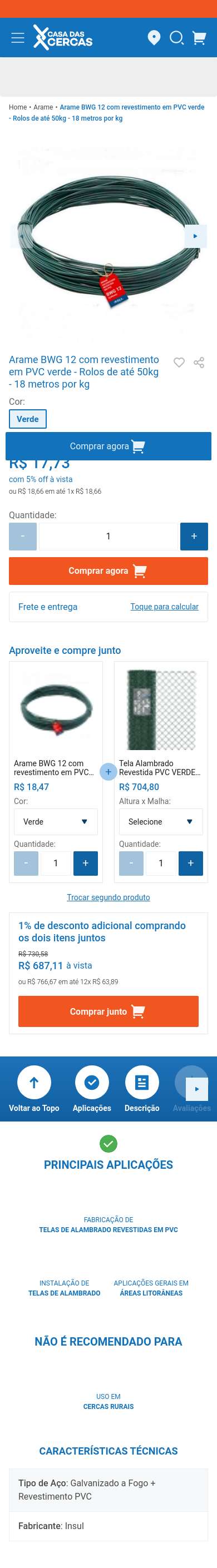 Página de produto · mobile (390px)