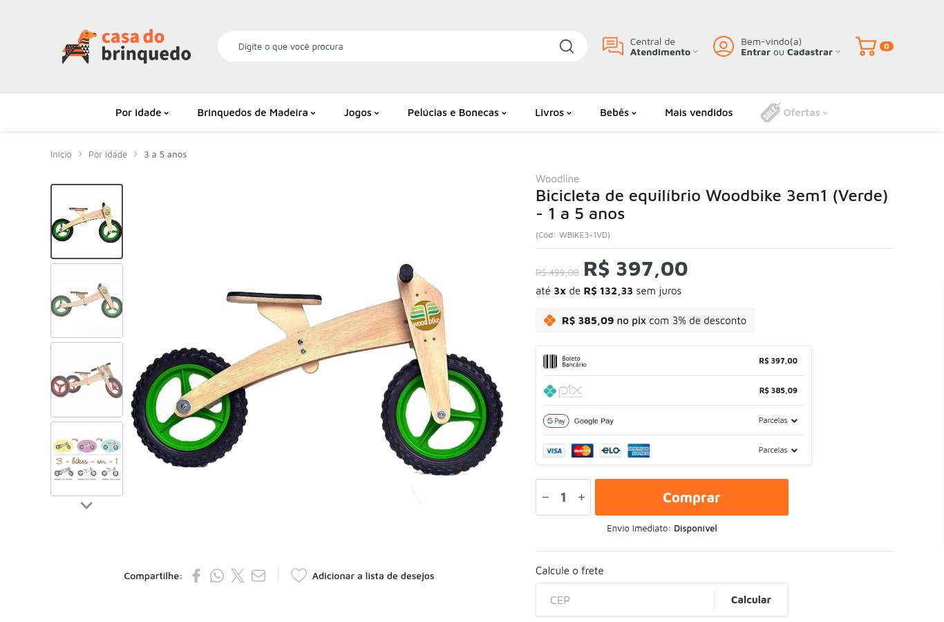 Página de produto