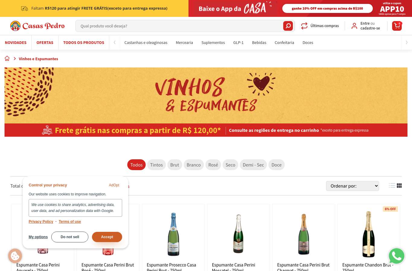 Vitrine de categoria