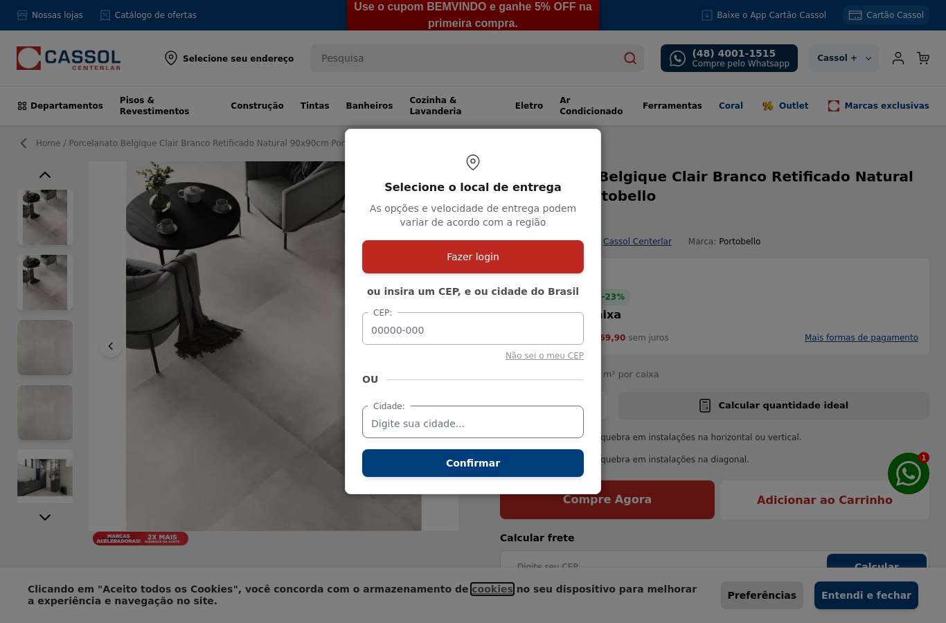 Página de produto