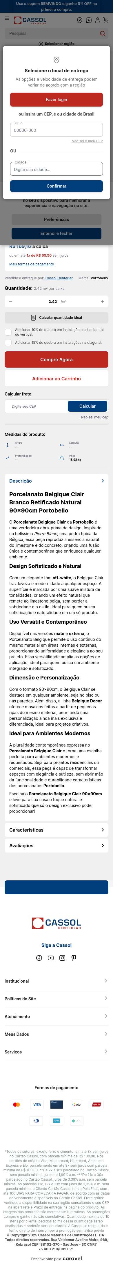 Página de produto · mobile (390px)