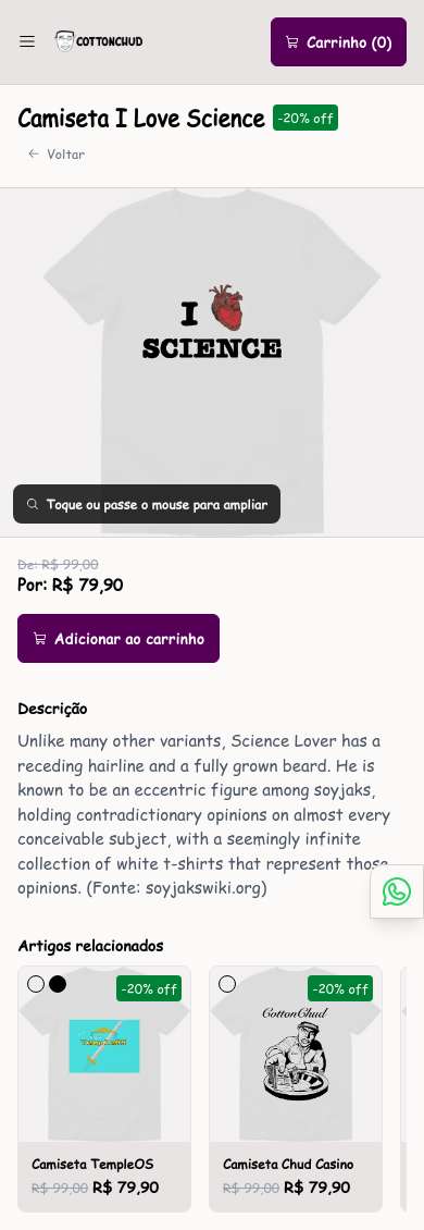 Página de produto · mobile (390px)