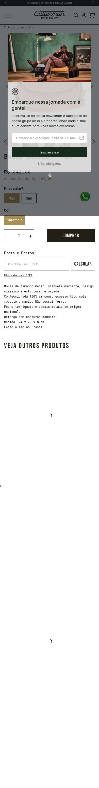 Página de produto · mobile (390px)