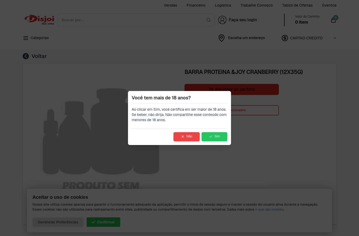 Página de produto