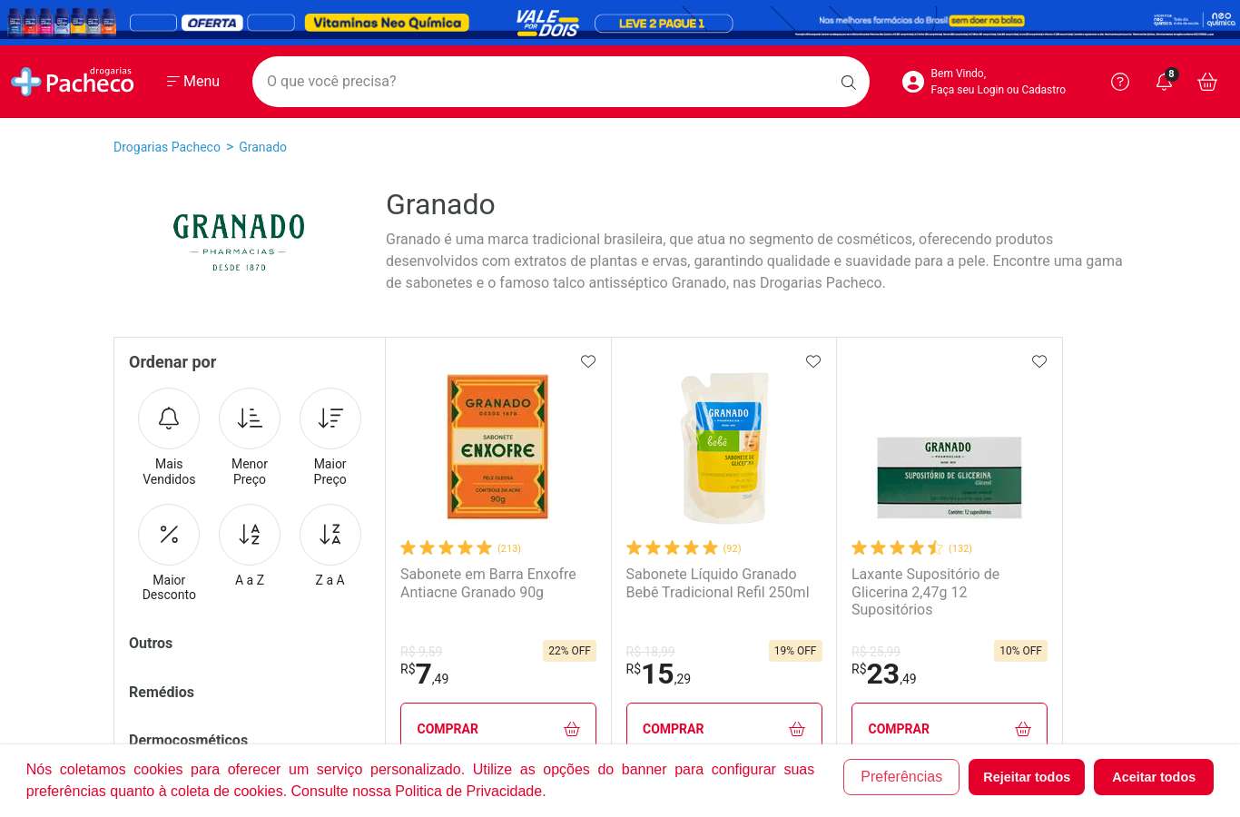 Vitrine de categoria