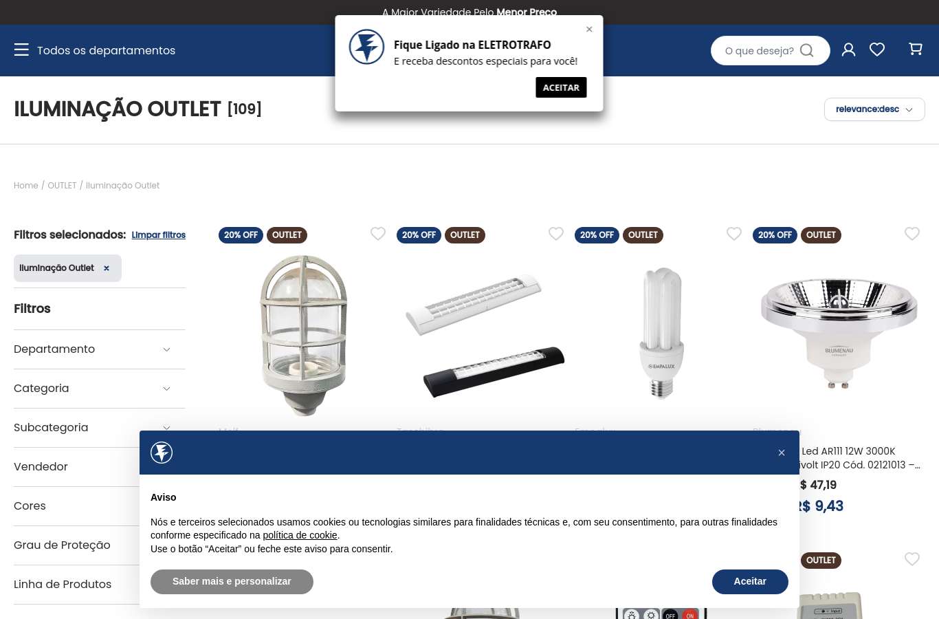 Vitrine de categoria