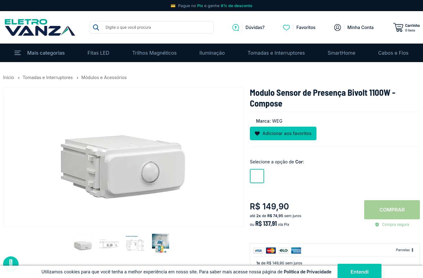 Página de produto