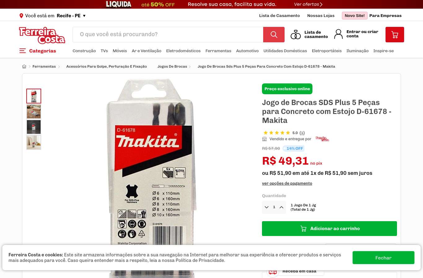 Página de produto