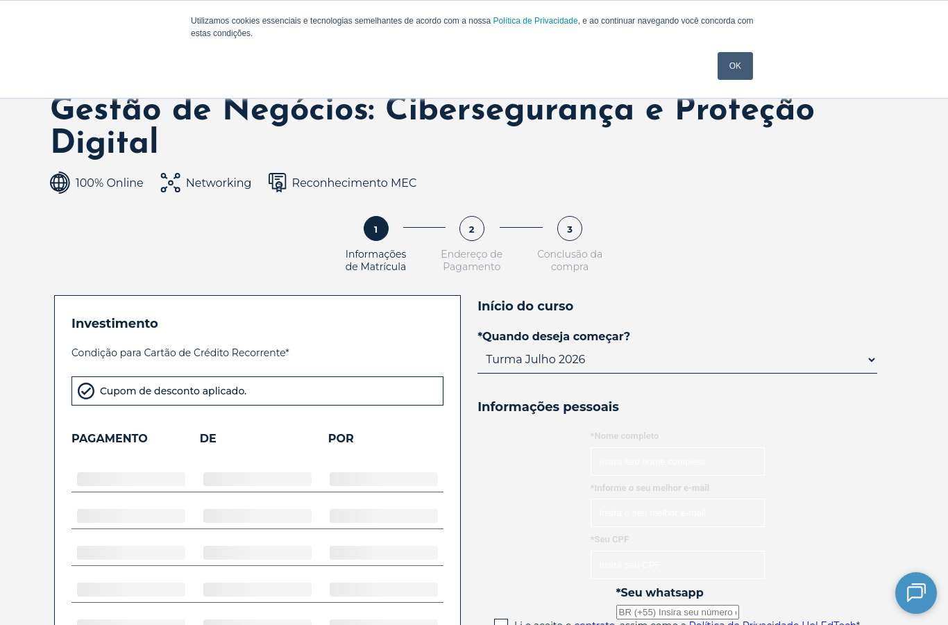 Página de produto