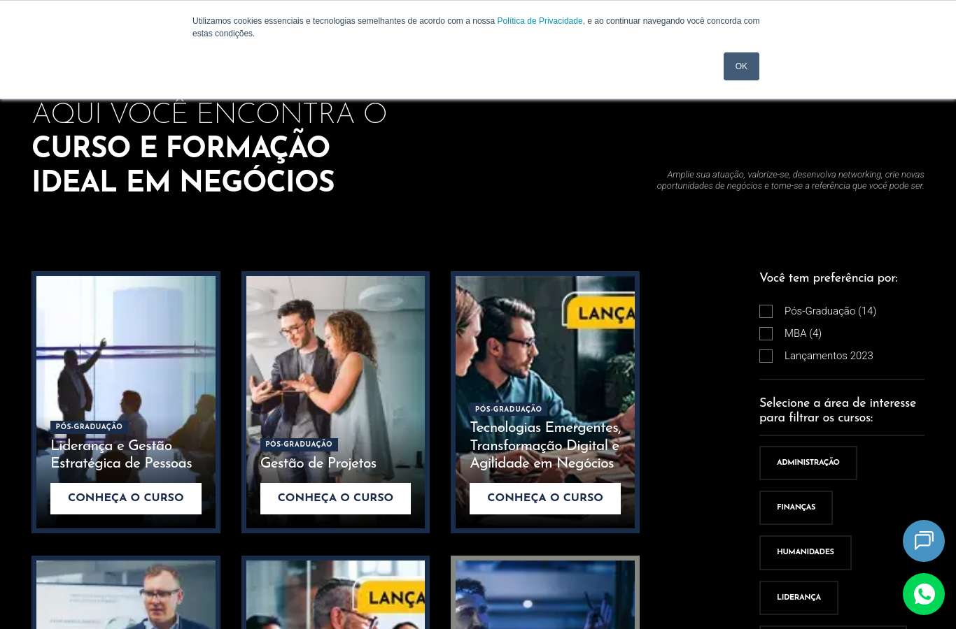 Vitrine de categoria