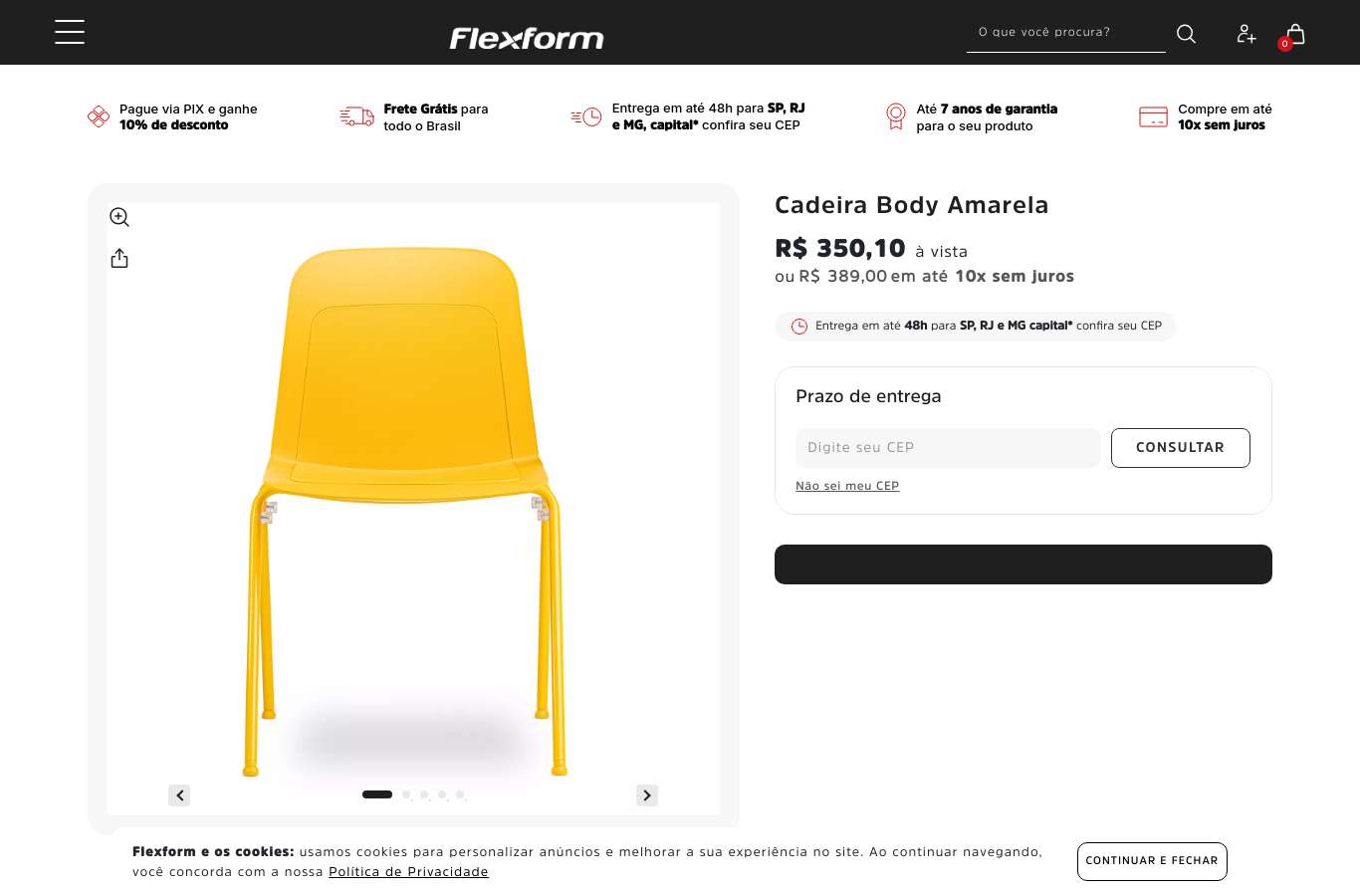 Página de produto