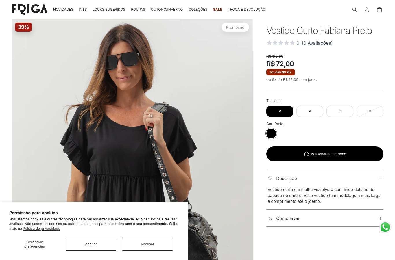 Página de produto