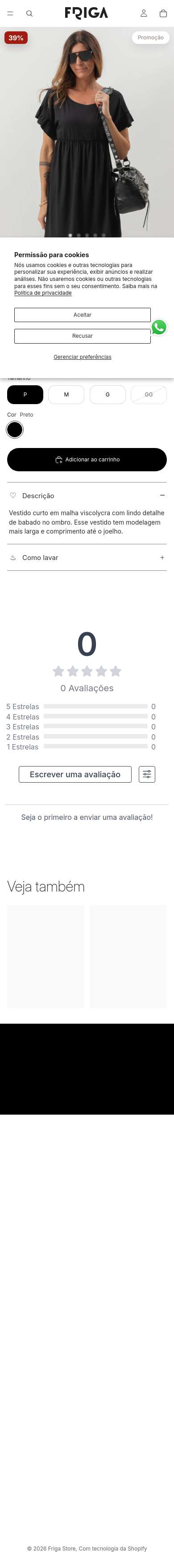 Página de produto · mobile (390px)