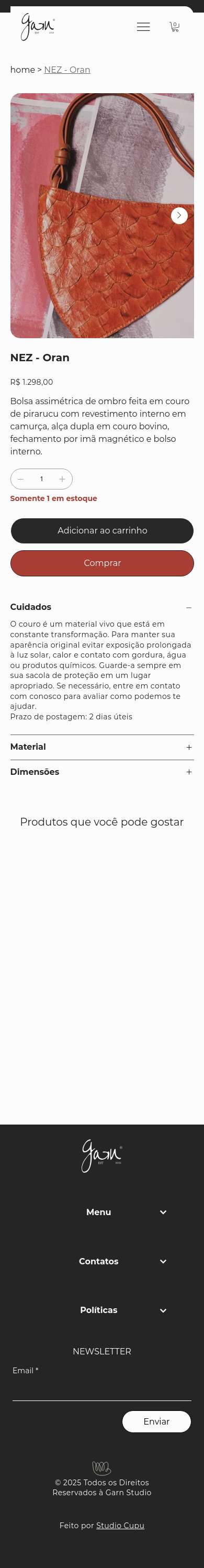 Página de produto · mobile (390px)