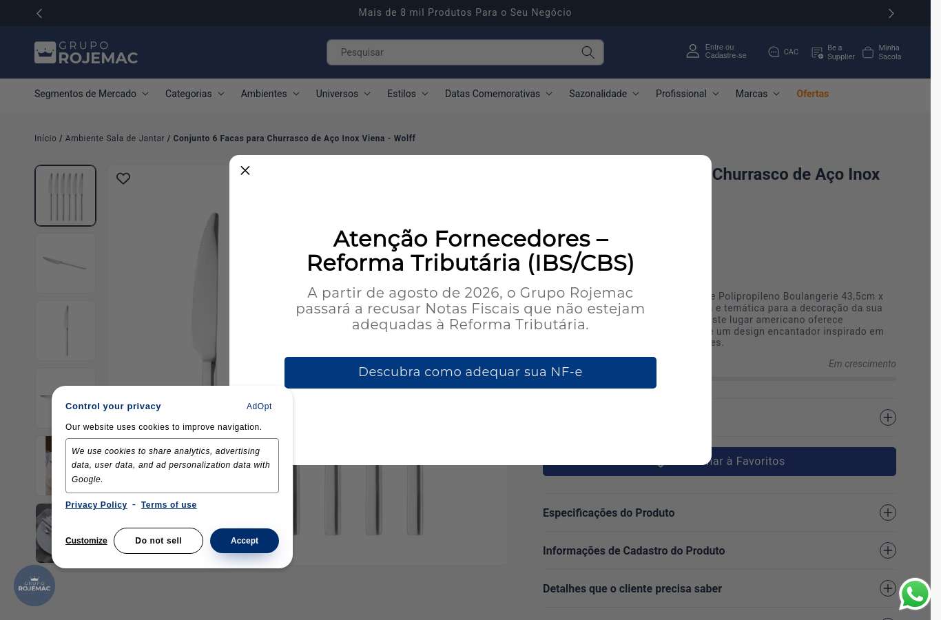 Página de produto