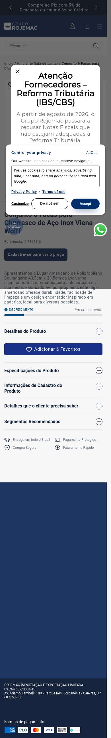 Página de produto · mobile (390px)