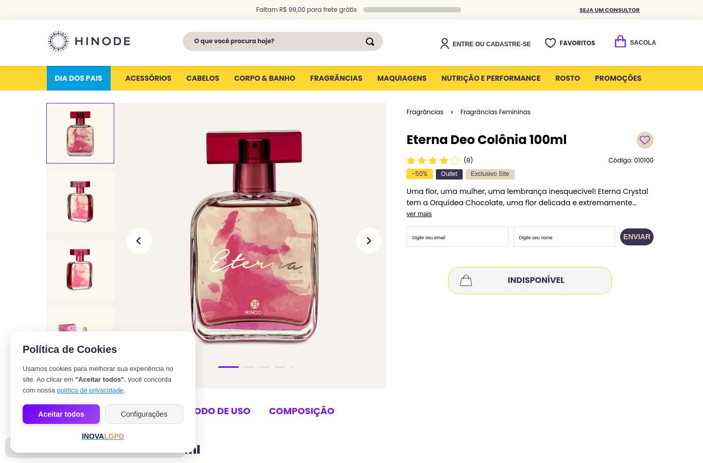 Página de produto