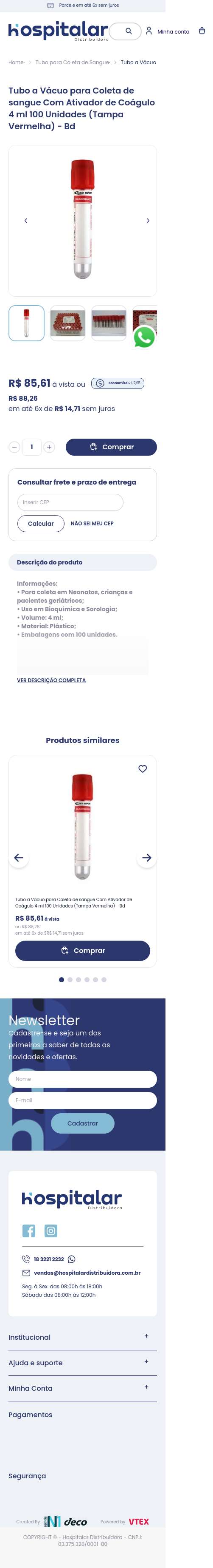 Página de produto · mobile (390px)