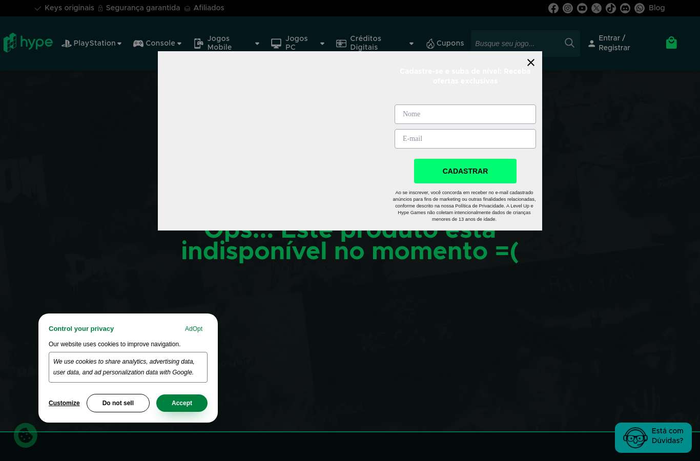 Página de produto