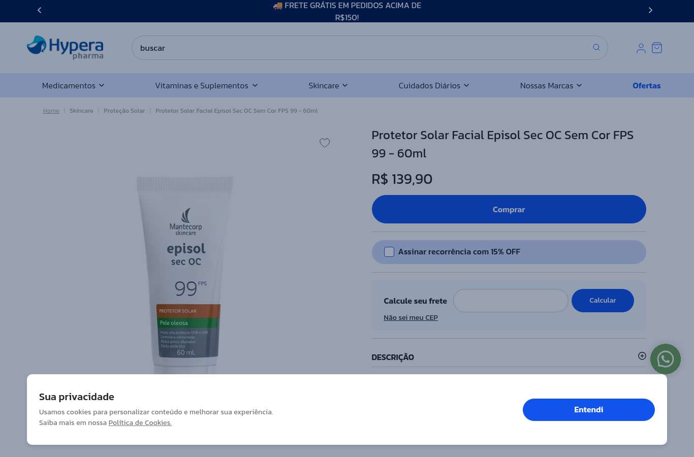 Página de produto