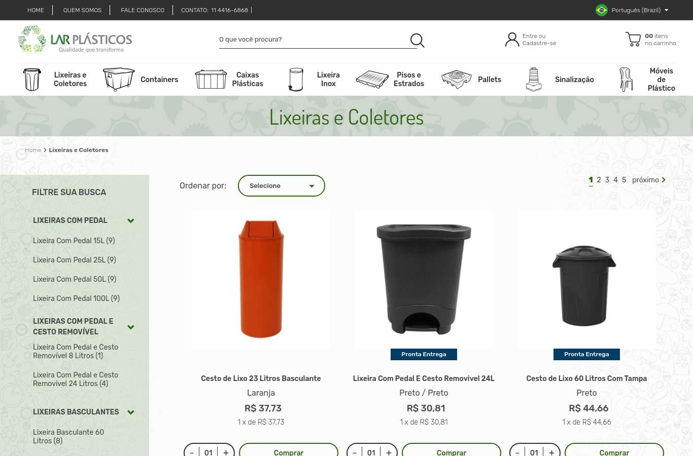 Vitrine de categoria