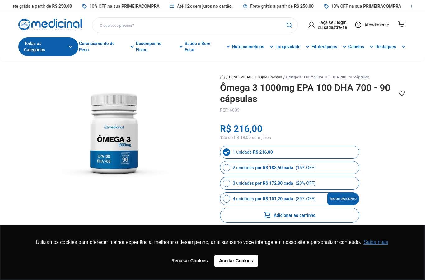 Página de produto