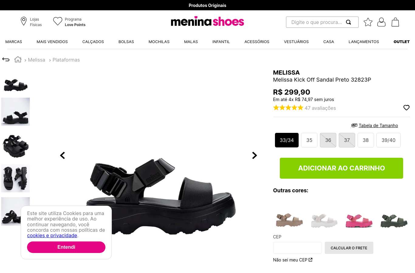 Página de produto