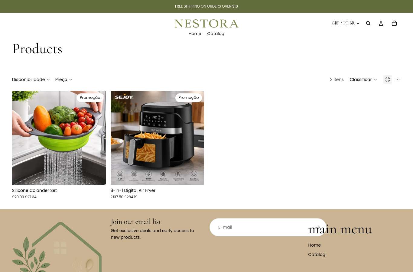 Vitrine de categoria