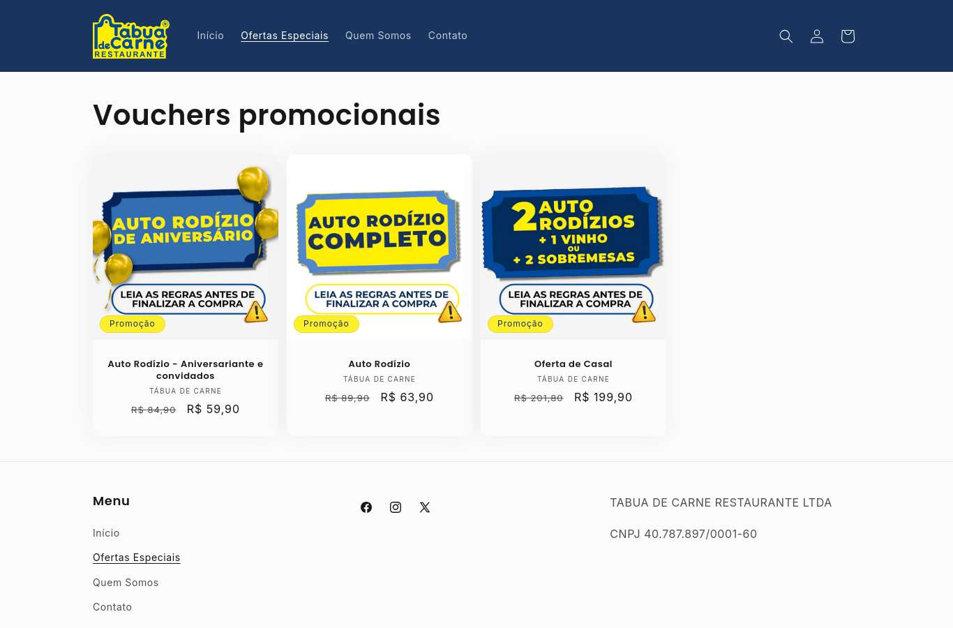 Vitrine de categoria