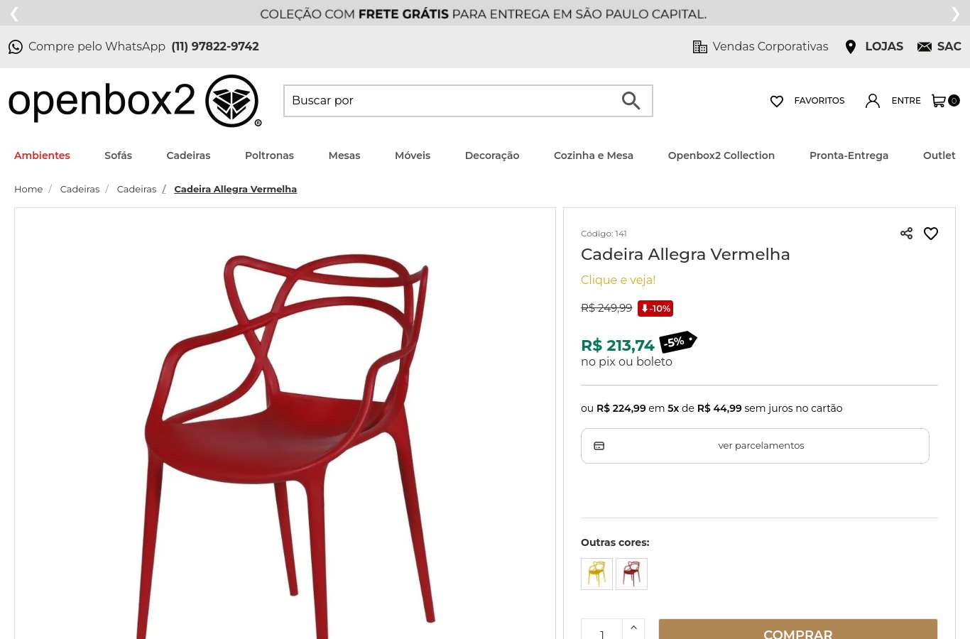 Página de produto
