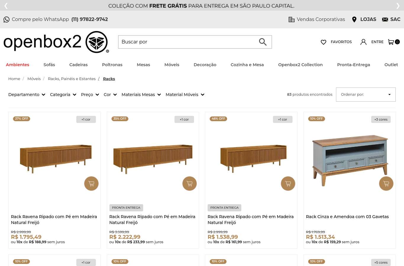Vitrine de categoria