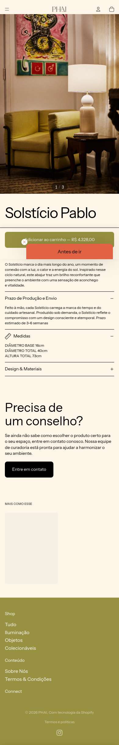 Página de produto · mobile (390px)