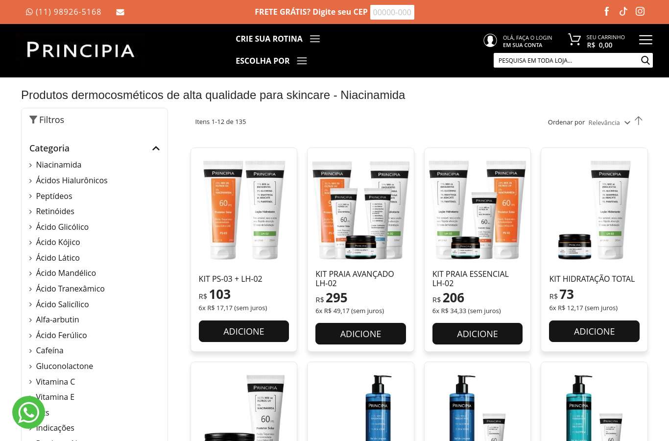 Vitrine de categoria
