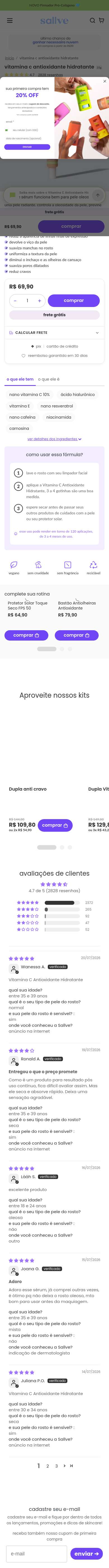 Página de produto · mobile (390px)