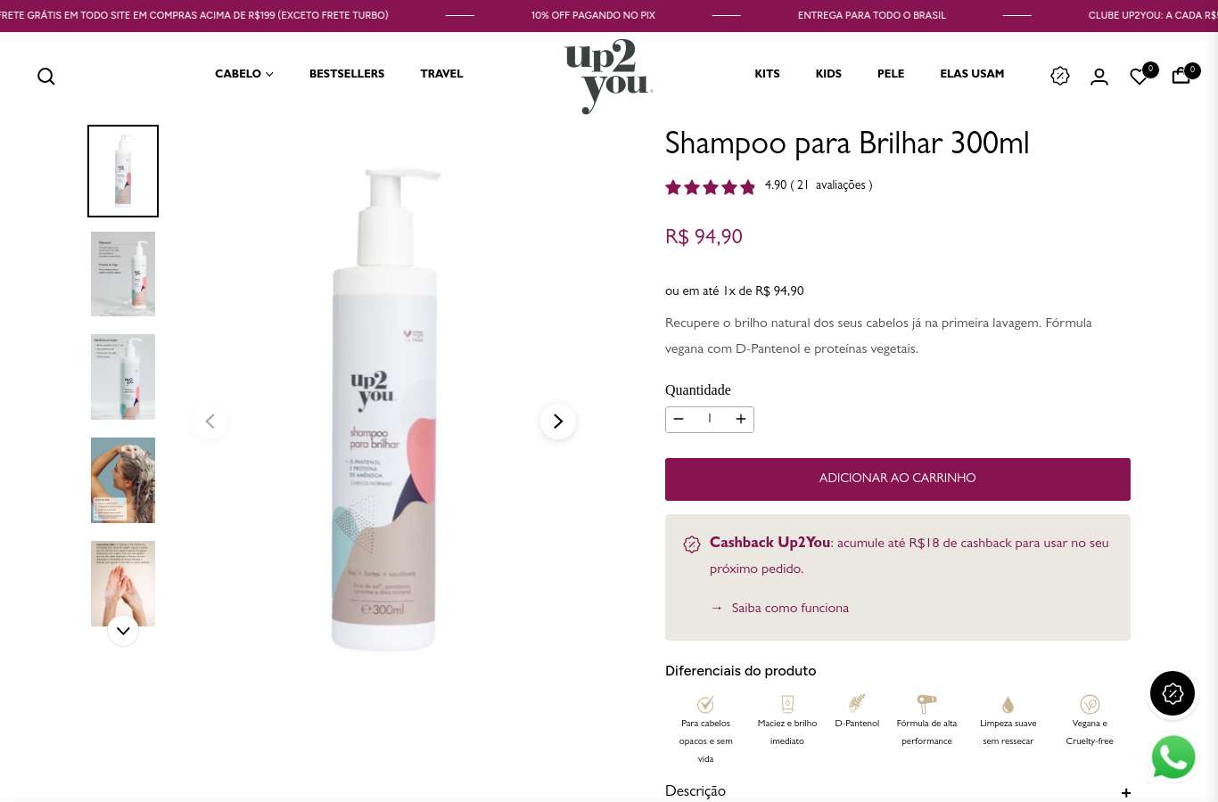 Página de produto