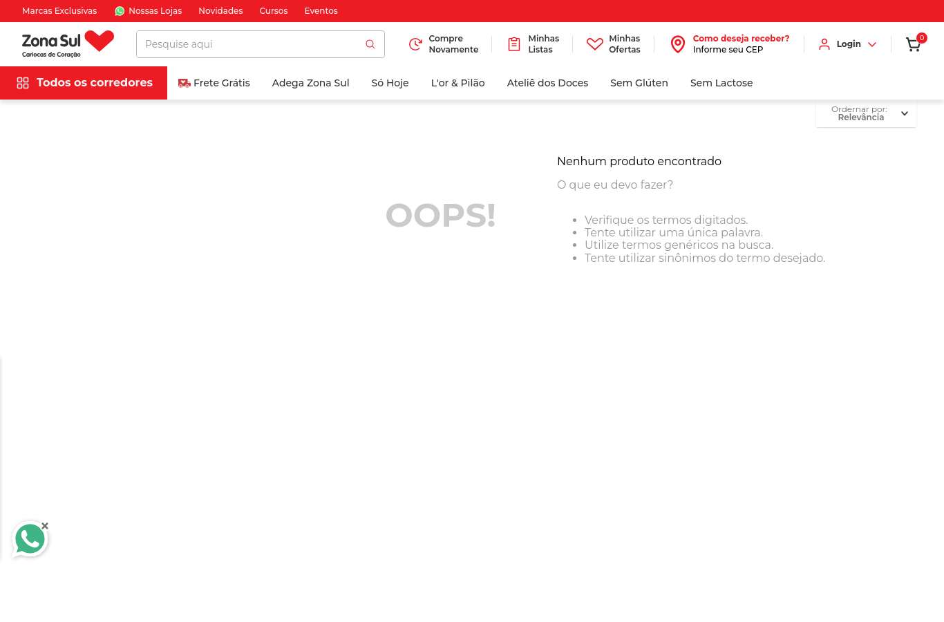 Vitrine de categoria