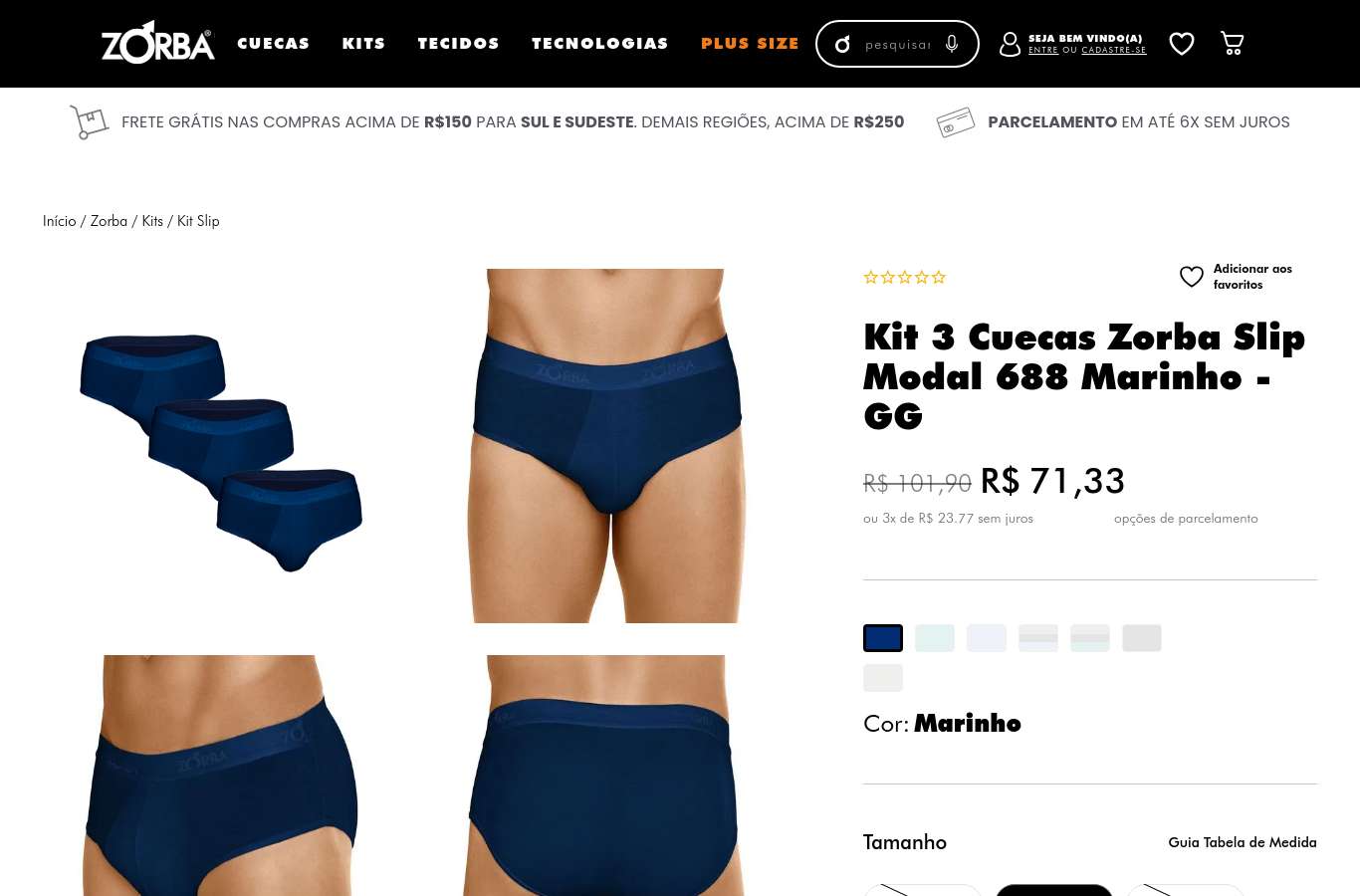 Página de produto