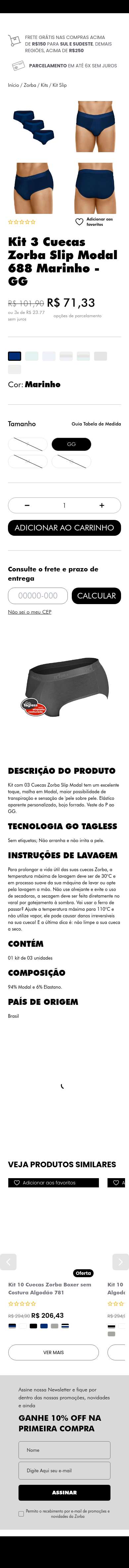 Página de produto · mobile (390px)